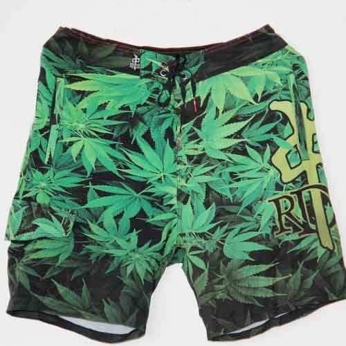 Cool Fancy Mens Green Board Shorts Any Printing Can Be Customized Quick Dry